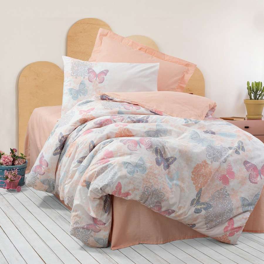 Комплект постільної білизни Cotton box Ранфорс Girls & Boys Kimela Pembe 160x220см (1860-1146)