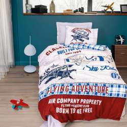Комплект постельного белья Cotton box Ранфорс Junior Flying Gri 160x220см (1861-1301)