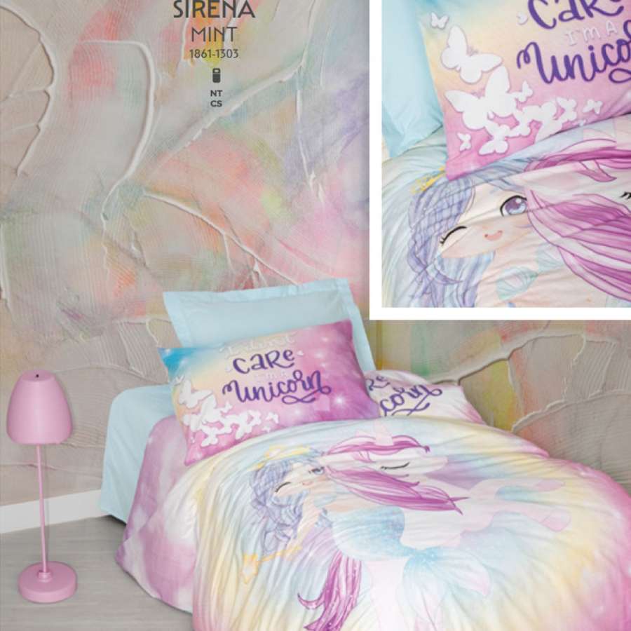 Комплект постельного белья Cotton box Ранфорс Junior Sirena Mint 160x220см (1861-1303)