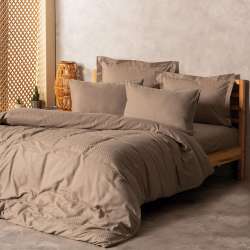 Комплект постельного белья Cotton box Ранфорс Plaid Vizon Евро 200x220см (1847-190/046)